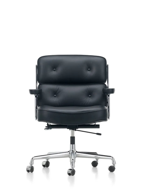 Lobby Chair ES 104 kontorsstol, svart läder från Vitra - 3 - Jacobsen Plus
