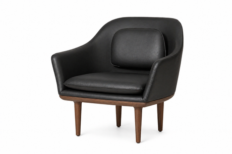 Lunar loungestol, stor, valnöt, Bellagio Black 7925 HR från Stellar Works - 1 - Jacobsen Plus