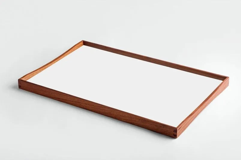 Vändbricka av Finn Juhl - Vit-svart / Mellem 30 x 48 cm - Jacobsen Plus