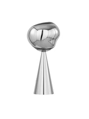 Melt Portabel bordslampa, silver från Tom Dixon