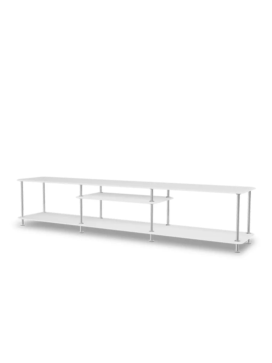 Montana Free Bokhylla 111010, krom - New white - Jacobsen Plus