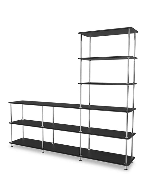 Montana Free Bokhylla 522000, krom - Black - Jacobsen Plus
