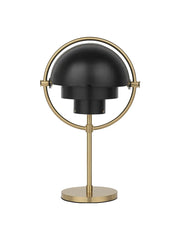 Multi-Lite Portabel bordslampa, mässing/svart från GUBI