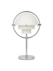 Multi-Lite Portabel bordslampa, krom/vit från GUBI