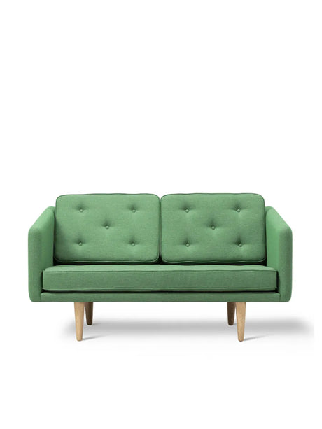 No. 1 Soffa 2-sits, re-wool av Børge Mogensen - Re-Wool 108 / Ek sæbe - Jacobsen Plus