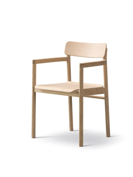 Post Matbordstol, ek ljus olja från Fredericia Furniture - 5 - Jacobsen Plus