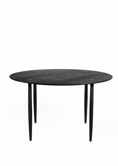 Slow matbord Ø125 cm, onyx ek från Stellar Works - 1 - Jacobsen Plus