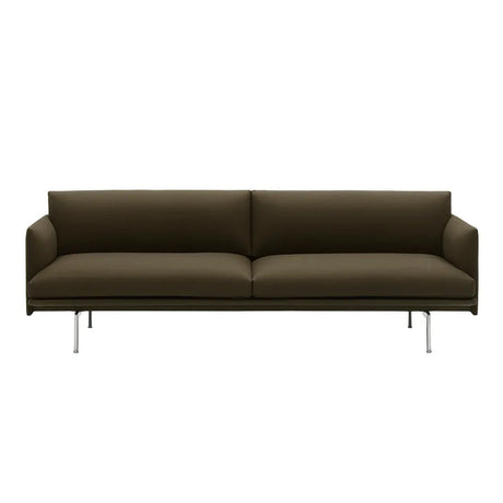 Outline 3-sitssoffa från Muuto - Cognac Refine leather - Jacobsen Plus