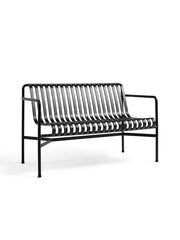 Palissade Dining Bench med armstöd, antracit från Hay