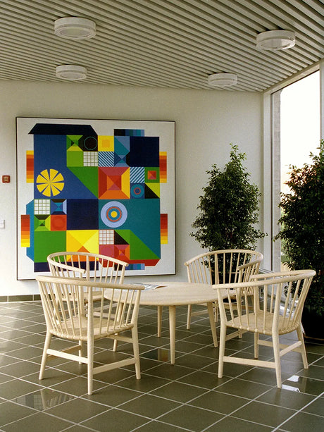 PP112 Stol av Hans J. Wegner - Såpbehandlad / Natur papirgarn / Ek - Jacobsen Plus