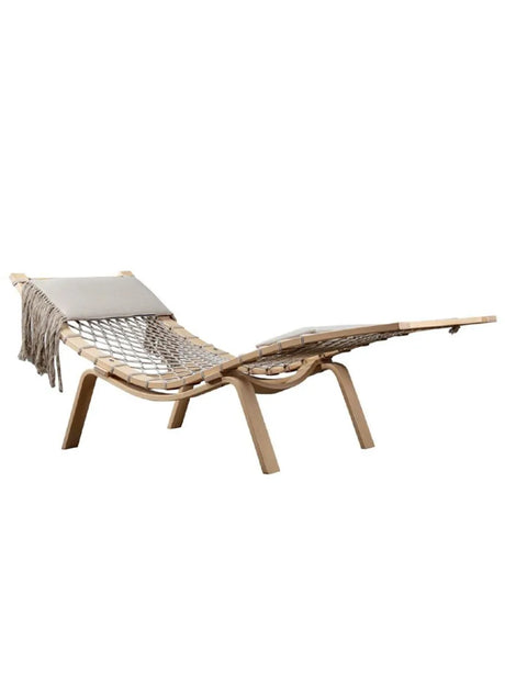 PP135 Hammock av Hans J. Wegner - Såpbehandlad / Standardstof / Ek - Jacobsen Plus