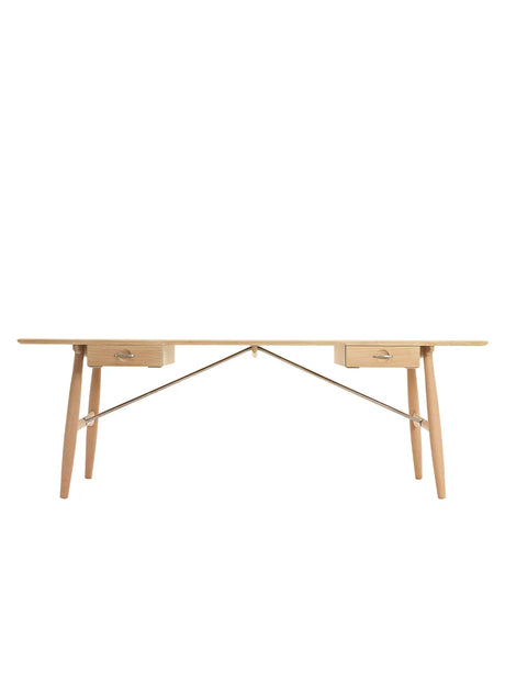 PP571 Arkitektens Skrivbord av Hans J. Wegner - Såpbehandlad eg - Jacobsen Plus