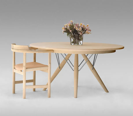 PP75/140 Matbord av Hans J. Wegner - Bord (utan tilläggsskiva) / Ek / Såpbehandlad - Jacobsen Plus