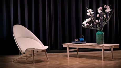 PP530 Baljstolen av Hans J. Wegner - Standardstof / Ek / Såpbehandlad - Jacobsen Plus