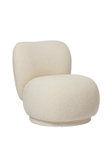 Rico Lounge Chair Piccolo från Ferm Living - Swivel Nordic Bouclé Off-white - Jacobsen Plus