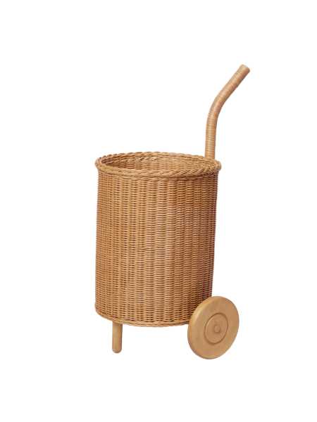 Tukki Trolley – naturlig rottingvagn från Ferm Living - Jacobsen Plus