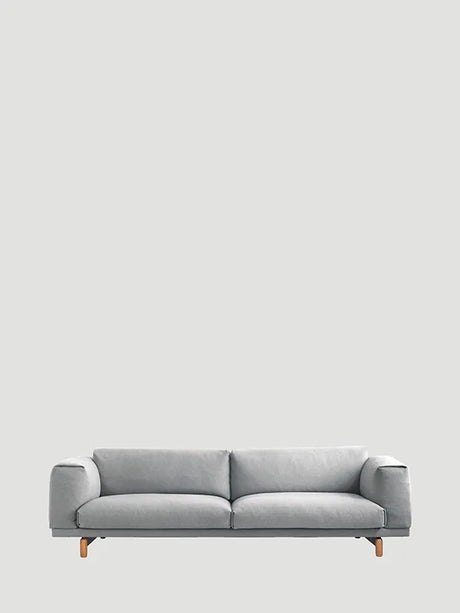 Rest 3-sitssoffa från Muuto - Grey - Hallingdal 123 / Ek - Jacobsen Plus