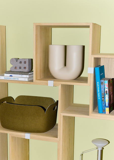 Stacked förvaringssystem, bokhylla 2 från Muuto - White - Jacobsen Plus