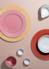 Rhombe tallrik, rosa Ø21 cm från Lyngby Porcelæn - 2 - Jacobsen Plus