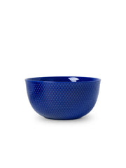 Rhombe skål, mörkblå Ø22 cm från Lyngby Porcelæn