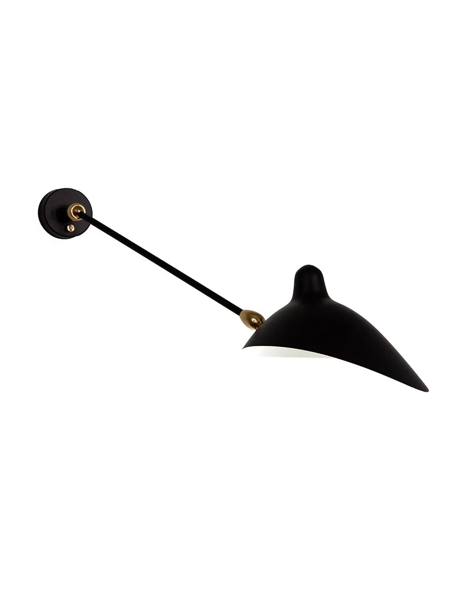 Big vägglampa med 1 arm, 2 Rotula av Serge Mouille - 1 - Jacobsen Plus