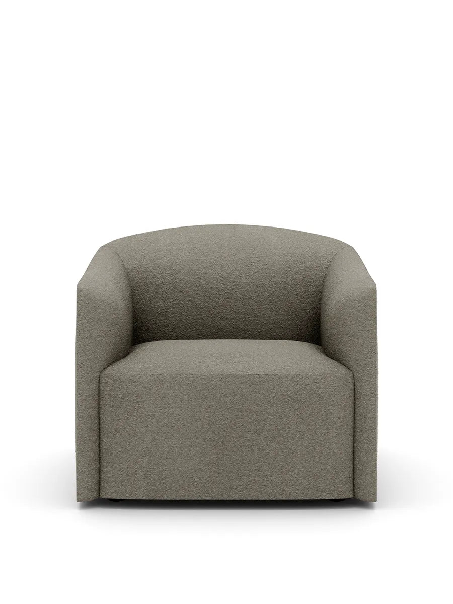 Shore loungestol med förlängd Base, mörk taupe från New Works - 1 - Jacobsen Plus