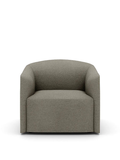 Shore loungestol med förlängd Base, mörk taupe från New Works - Jacobsen Plus