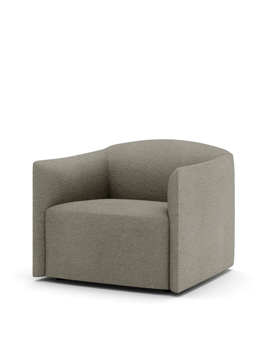 Shore loungestol med förlängd Base, mörk taupe från New Works - 4 - Jacobsen Plus