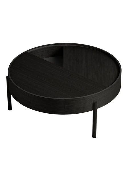 Arc Soffbord, Ø 89 cm från Woud - Black painted ash - Jacobsen Plus
