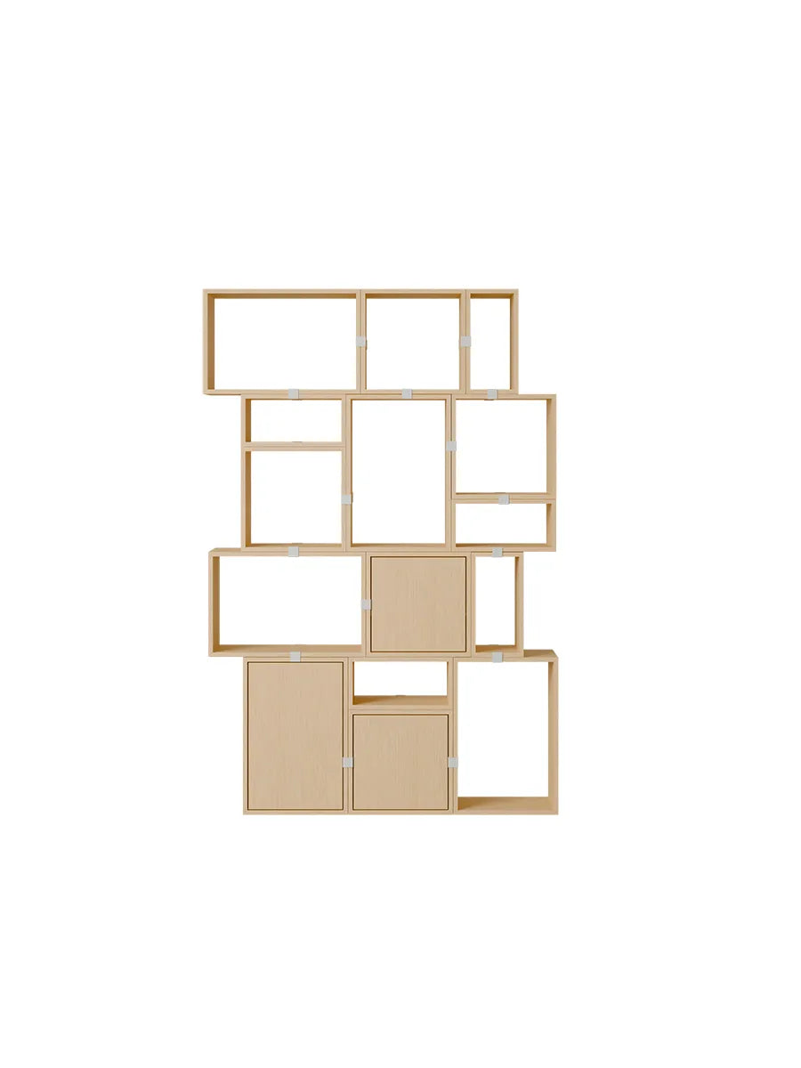 Stacked förvaringssystem, bokhylla 2 från Muuto - Oak - Jacobsen Plus