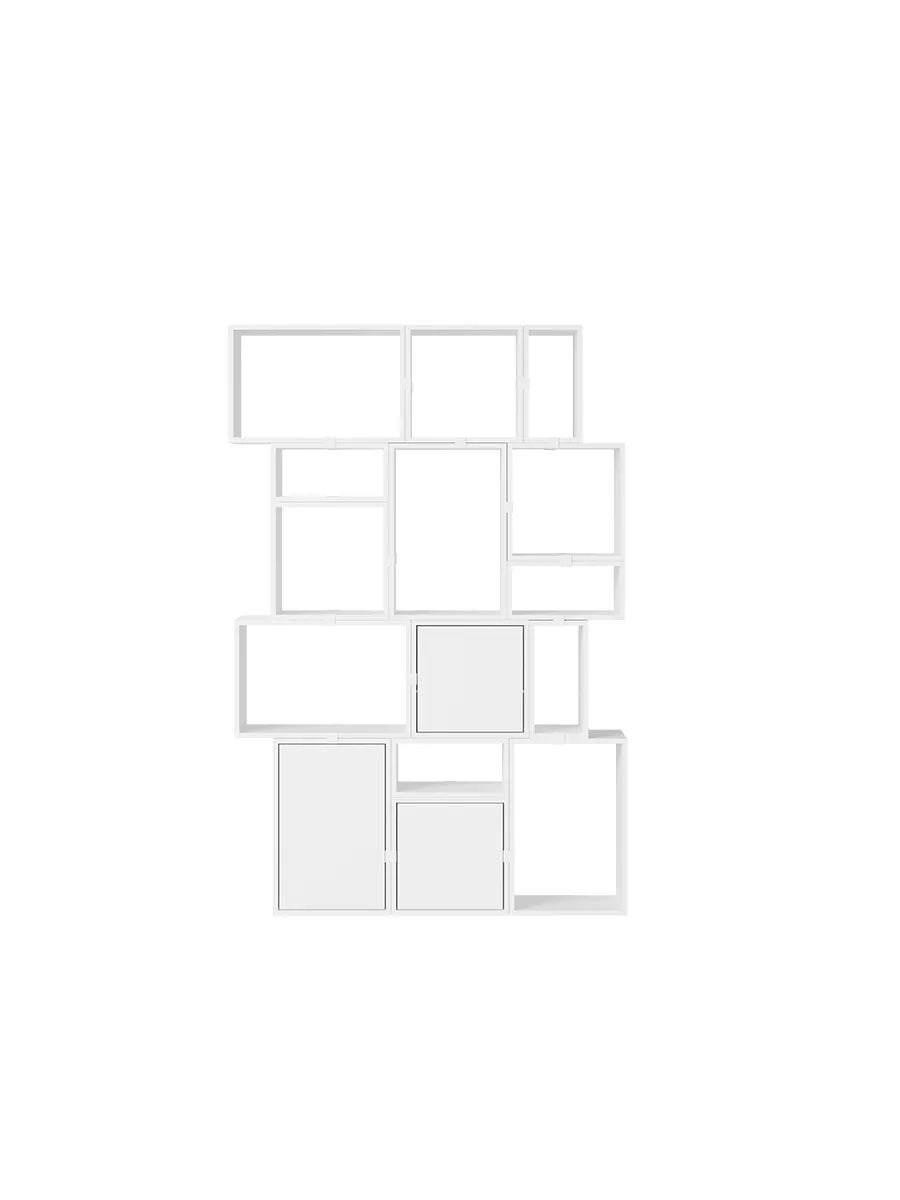 Stacked förvaringssystem, bokhylla 2 från Muuto - White - Jacobsen Plus
