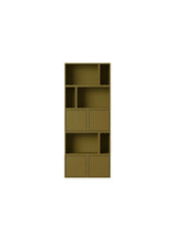 Stacked förvaringssystem, bokhylla 8 från Muuto - Brown Green - Jacobsen Plus