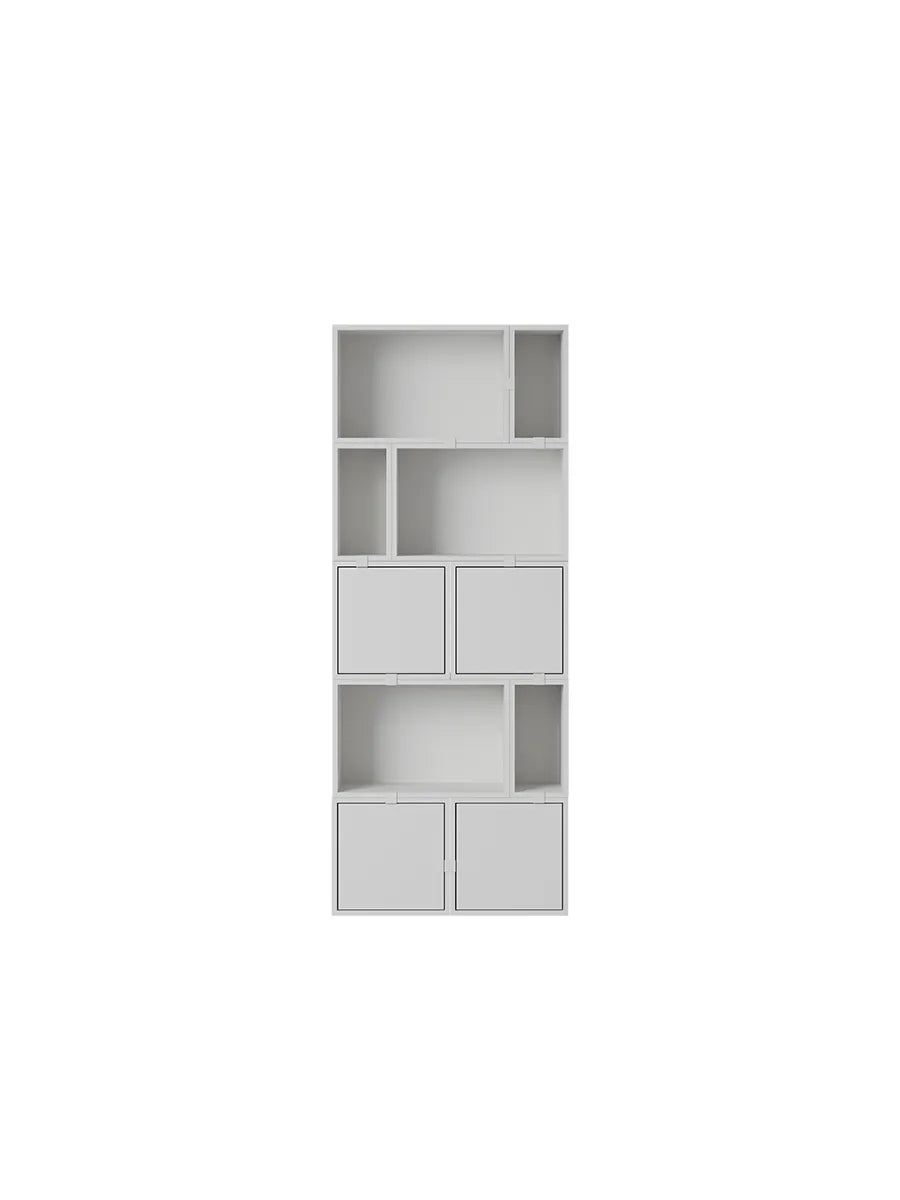 Stacked förvaringssystem, bokhylla 8 från Muuto - Grey - Jacobsen Plus