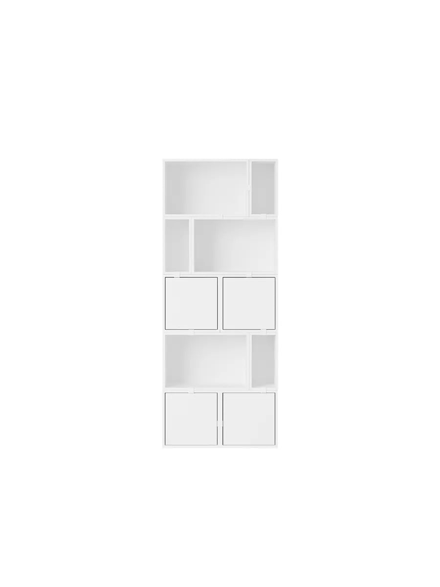 Stacked förvaringssystem, bokhylla 8 från Muuto - White - Jacobsen Plus