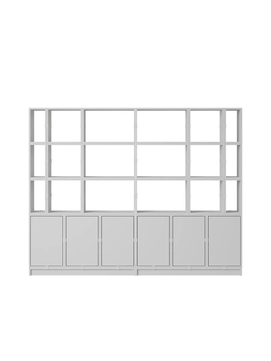 Stacked förvaringssystem, kontorsförvaring 2 från Muuto - Grey - Jacobsen Plus