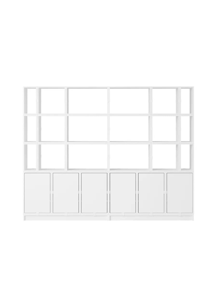 Stacked förvaringssystem, kontorsförvaring 2 från Muuto - White - Jacobsen Plus
