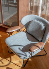 Chillax loungestol i valnöt, Melange Nap 111 från Stellar Works - 2 - Jacobsen Plus