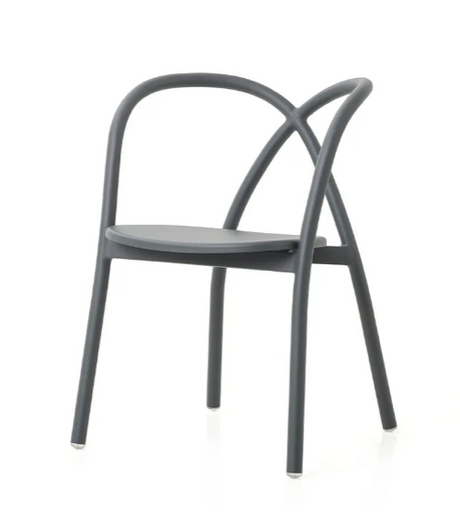 Ming caféset med 3 stolar och 1 bord, aluminium, grå från Stellar Works - 3 - Jacobsen Plus