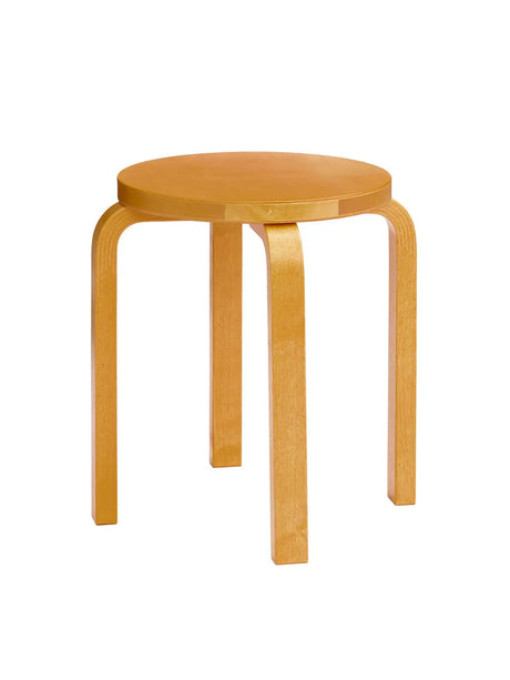 Stool E60, honungsbetsad björk från Artek - Jacobsen Plus