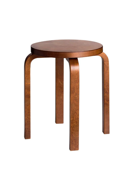 Stool E60, valnötsbetsad från Artek - Jacobsen Plus