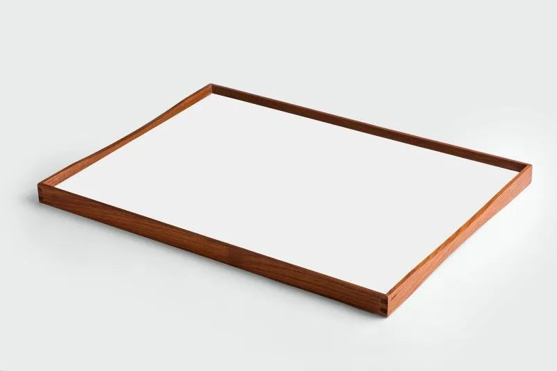 Vändbricka av Finn Juhl - Vit-svart / Stor 38 x 51 cm - Jacobsen Plus