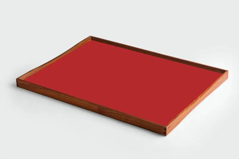 Vändbricka av Finn Juhl - Röd-svart / Stor 38 x 51 cm - Jacobsen Plus