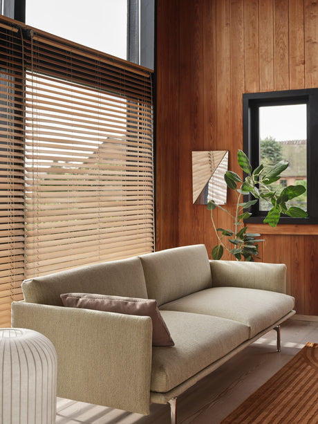 Outline 2 pers. soffa från Muuto - Cognac Refine leather - Jacobsen Plus