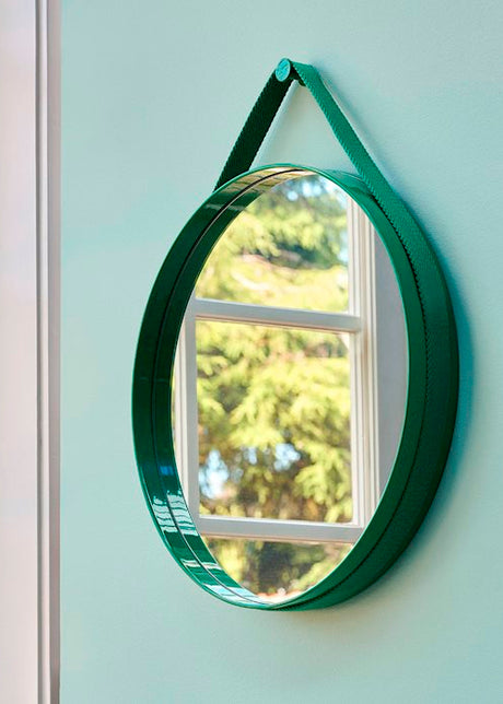 Strap Mirror No 2 Ø50 Röd - Spegel från Hay - 2 - Jacobsen Plus