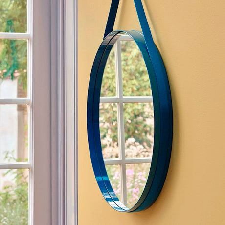 Strap Mirror No 2 Ø50 Röd - Spegel från Hay - 3 - Jacobsen Plus