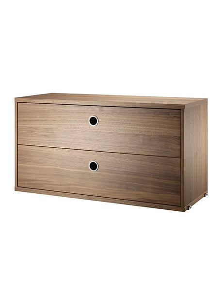 Modul med två lådor, B78 från String - Vit - Jacobsen Plus