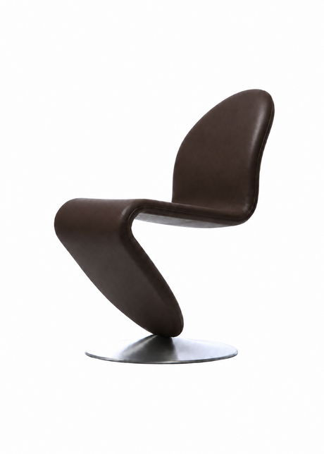 System 1-2-3 matstol, Ultra Chocolate 41589 av Verner Panton - 1 - Jacobsen Plus
