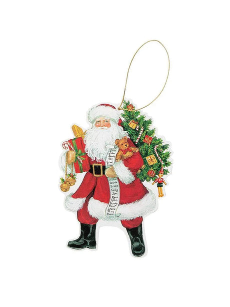 Presentetiketter, jultomte, 4 st. från Caspari - Jacobsen Plus