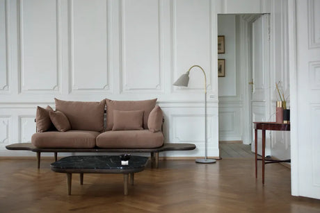 Fly soffbord D:80 från &Tradition - Bianco Carrara marmor - Jacobsen Plus