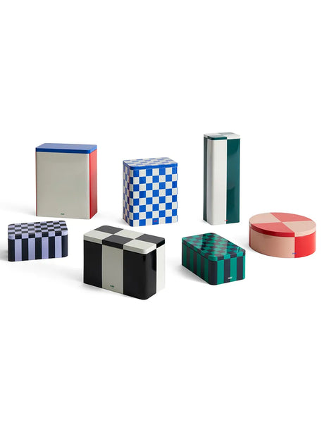 Tin Container från HAY - Small Green-Dark Blue - Jacobsen Plus